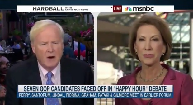 Carly Fiorina is a tough cookie who effectively took down Donald Trump, Hillary Clinton And Chris Matthews All in One Night