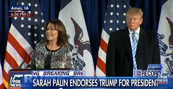 Sarah Palin Endorses Donald Trump For&nbsp;President